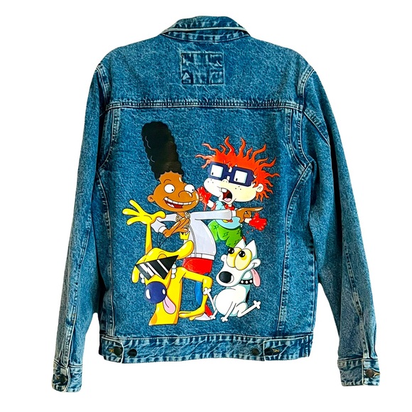 Members Only X Nickelodeon Acid Wash Character Jacket